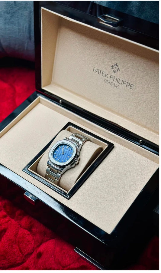 patek philpee watch branded stainless steel with master lock